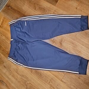 Adidas primegreen lilac purple with white 3 stripe 3x joggers